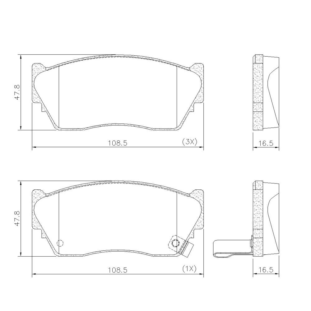 Pastilha Freio Diant Sentra 100Nx Nx-1600 1991/ Frasle Pd532