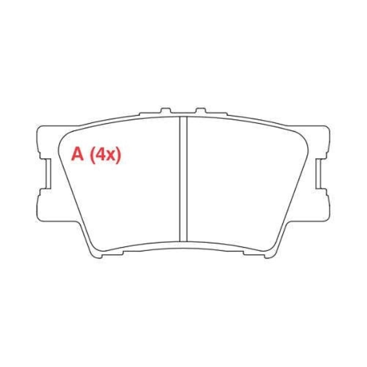 Pastilha Freio Lexus Es 350 Toyota Rav 4 Iii 2.0 2.4 Willtec Pw808