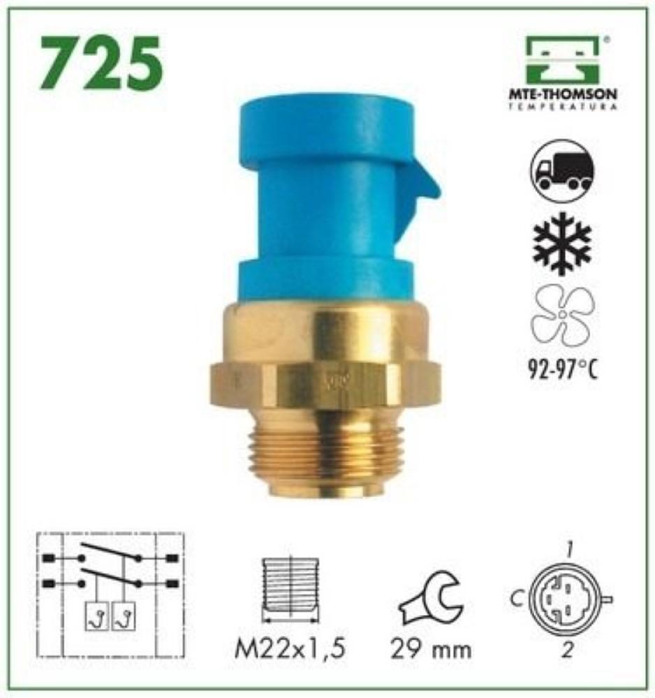 Interruptor Radiador Fiat Palio Strada Weekend 1996 Mte-Thomson Mte725
