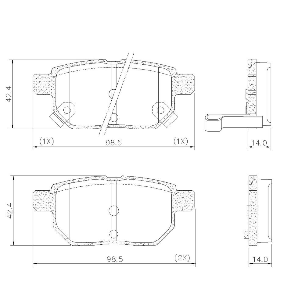 Pastilha De Freio Traseira Toyota Corolla Xrs 2012/ Frasle Pd1320