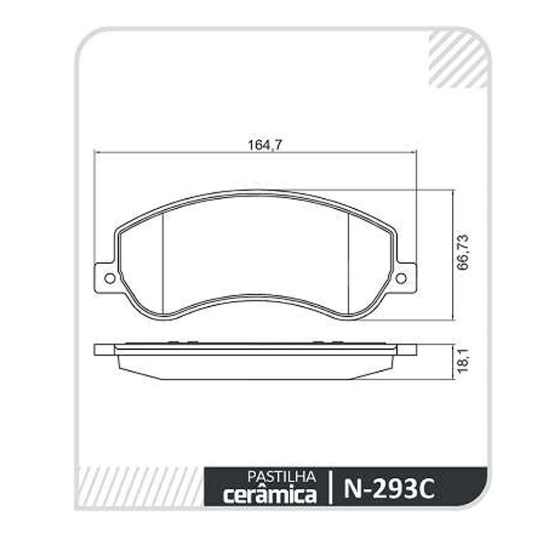 Pastilha Freio Dianteira Vw Amarok Cobreq N293C