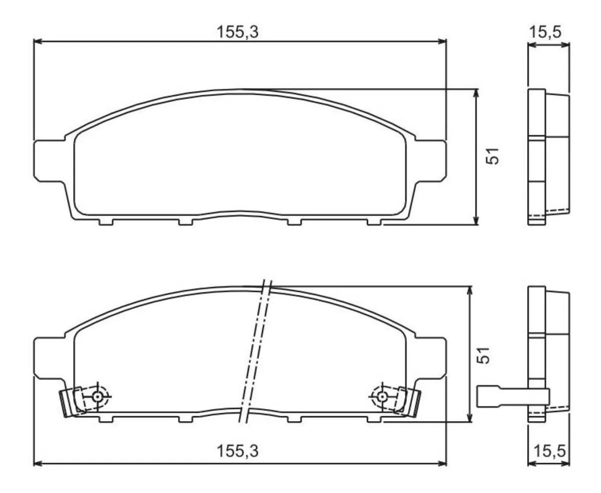Pastilha De Freio Dianteira L200 Triton 2008/ Jurid Hq2271A