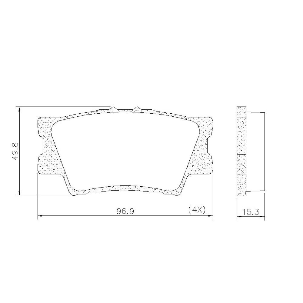 Pastilha De Freio Tras Rav4 Camry Lexus 2006/ Frasle Pd753