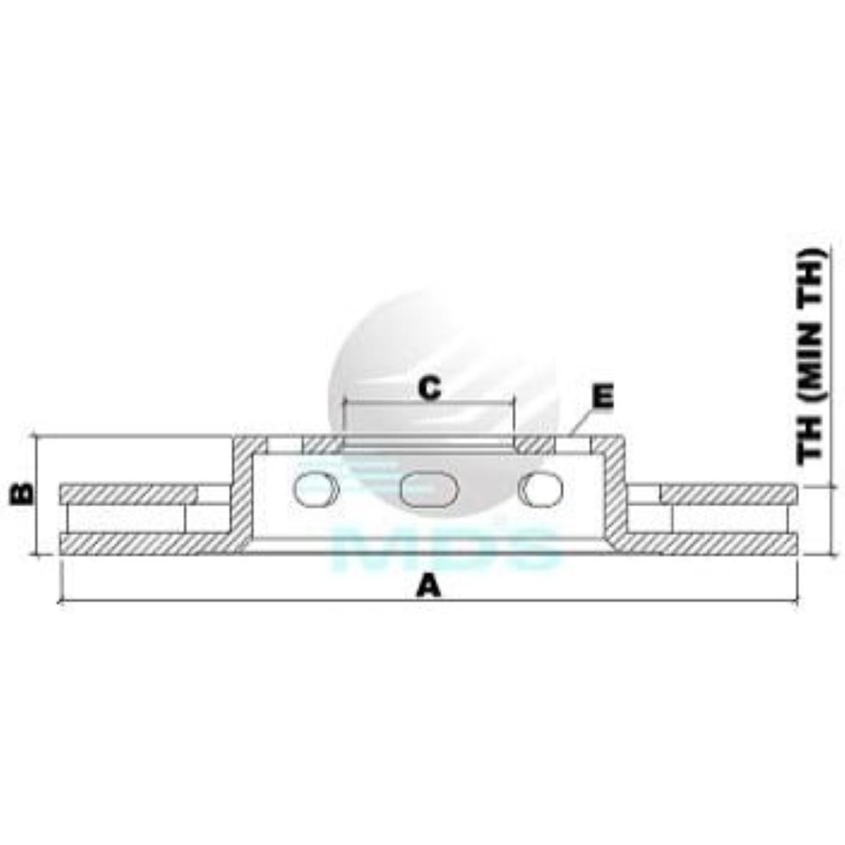 Disco De Freio Captur Duster Fluence Megane Oroch Mds D705C