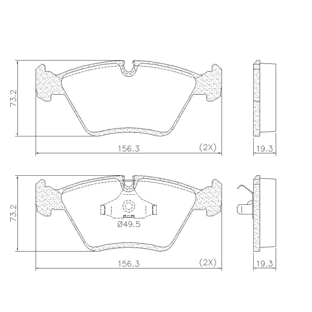 Pastilha De Freio Dianteira Bmw M3 Z3 330I 525I 730I Frasle Pd1003