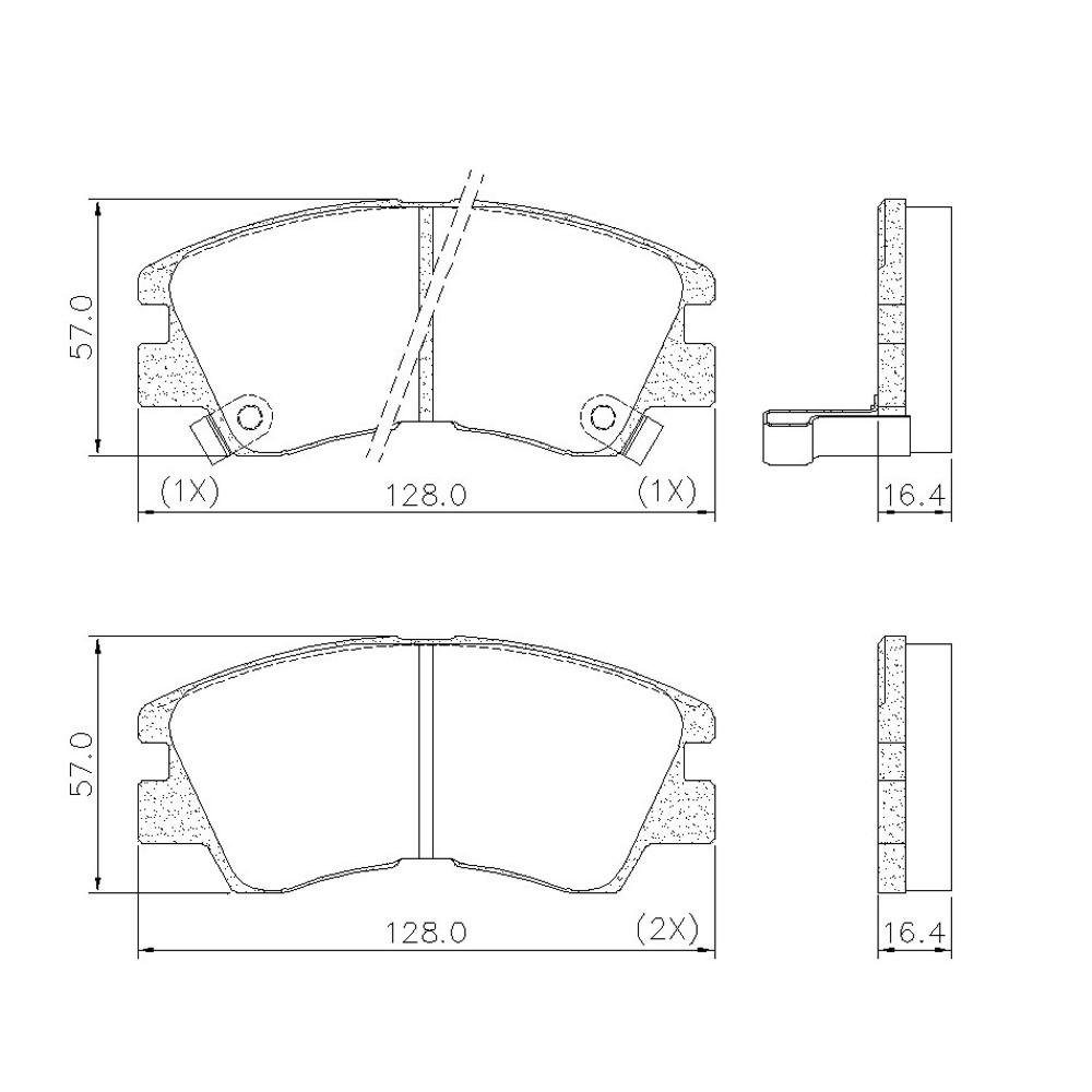 Pastilha De Freio Dianteira L200 L300 Fras-Le Pd377