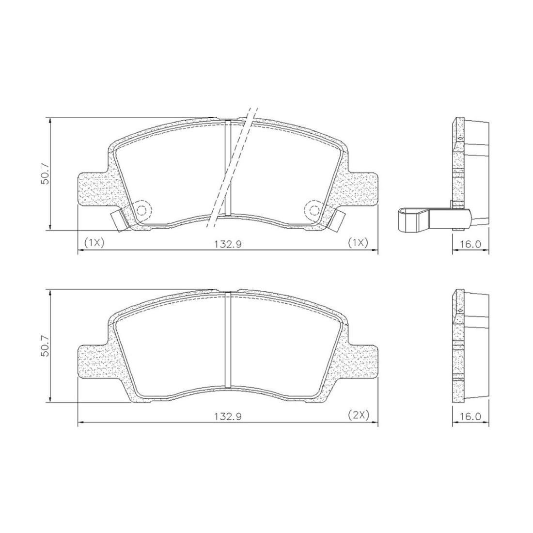 Pastilha Freio Dianteira Hb20 1.0 2018/ Fras-Le Pd2224