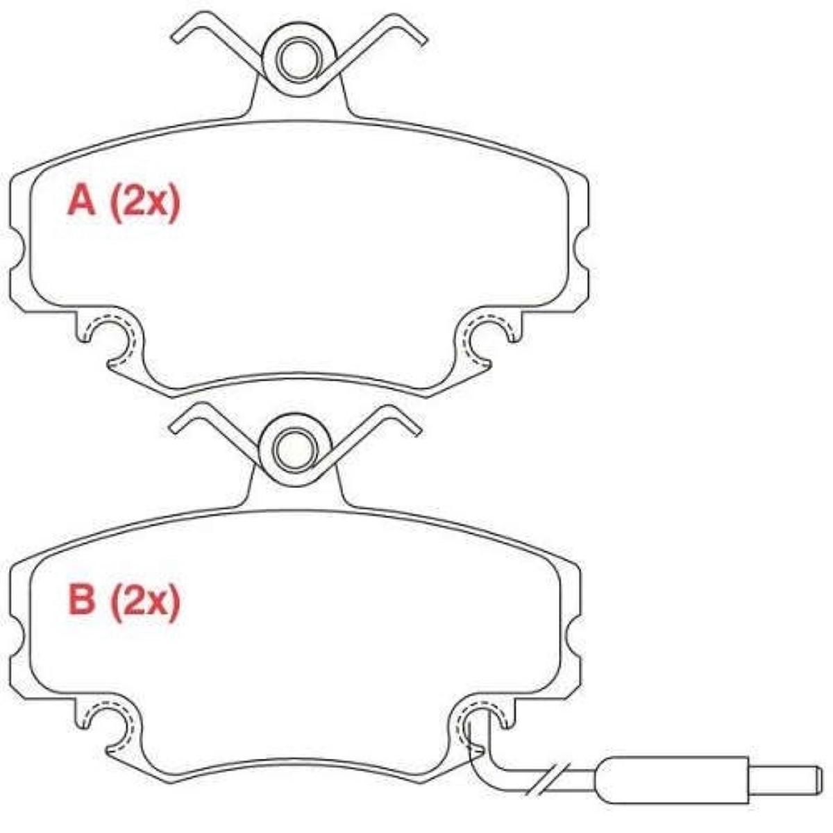 Pastilha De Freio Dianteiro Megane Clio Willtec Fp338A