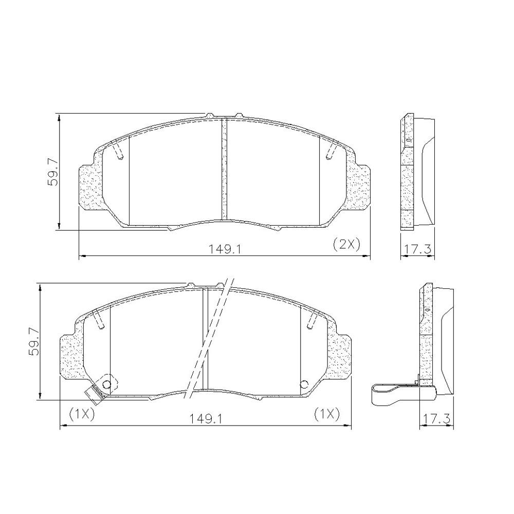 Pastilha De Freio Dianteira Honda Civic 2013/ Frasle Pd1388