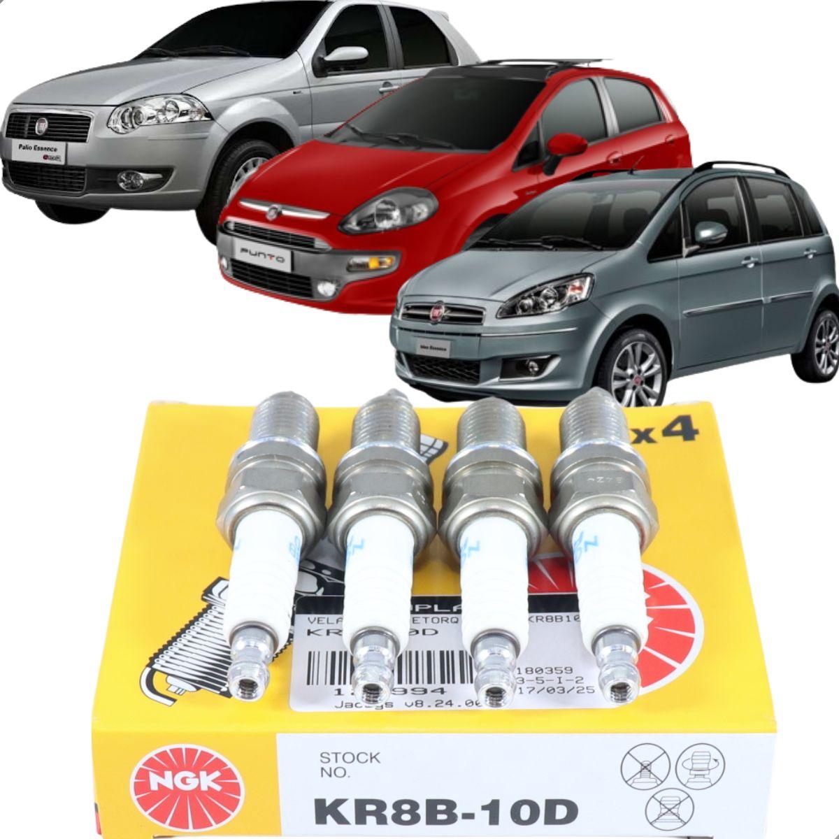 Vela Ignicao Doblo Bravo Idea Palio Punto Strada Ngk Kr8B10D