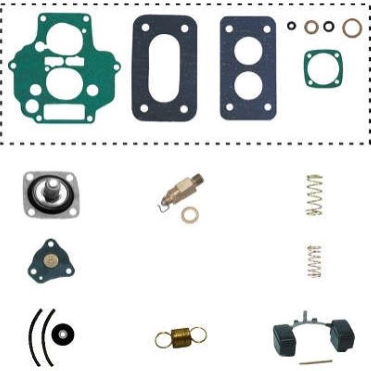 Kit Carburador Completo Ford Gm Chevette Gol 1.6 Bastos 332307