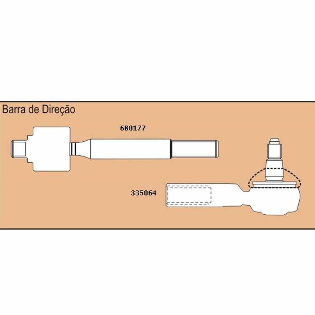 Barra Direcao Hidraulica Corsa Montana 2004/ Viemar 750117