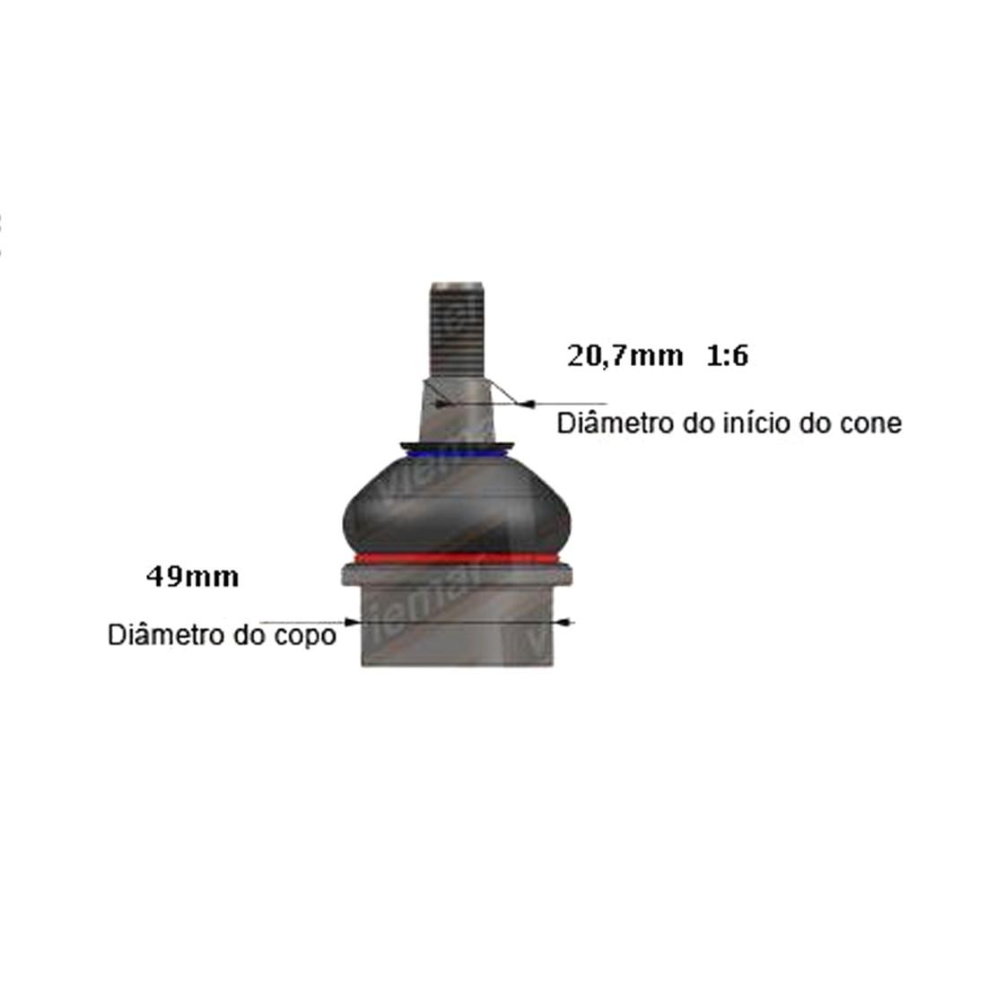 Pivo Inferior Esquerdo Renault Master 2013/ Viemar 503286