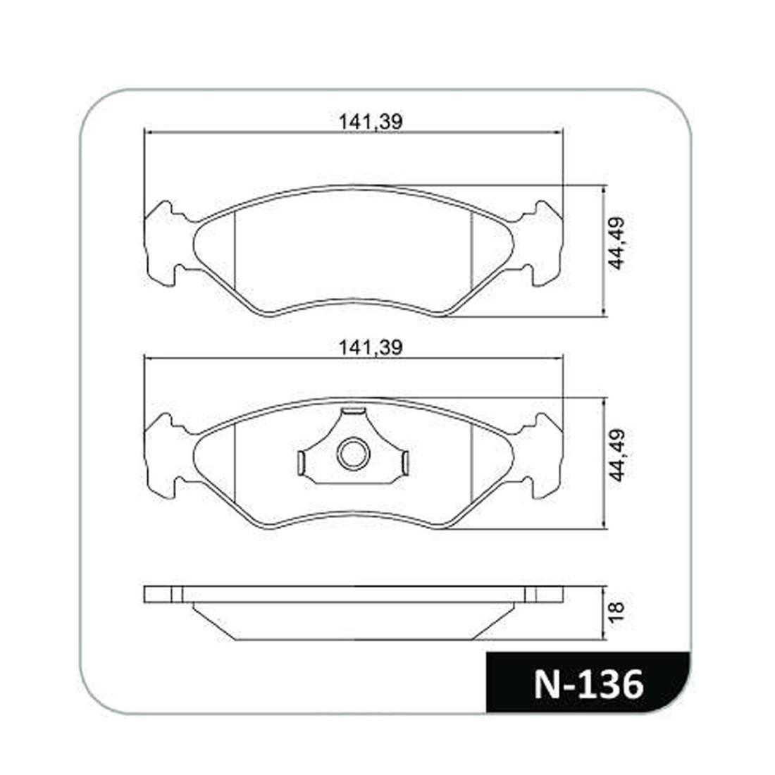 Pastilha Freio Dianteiro Ford Fiesta Ka Cobreq N136
