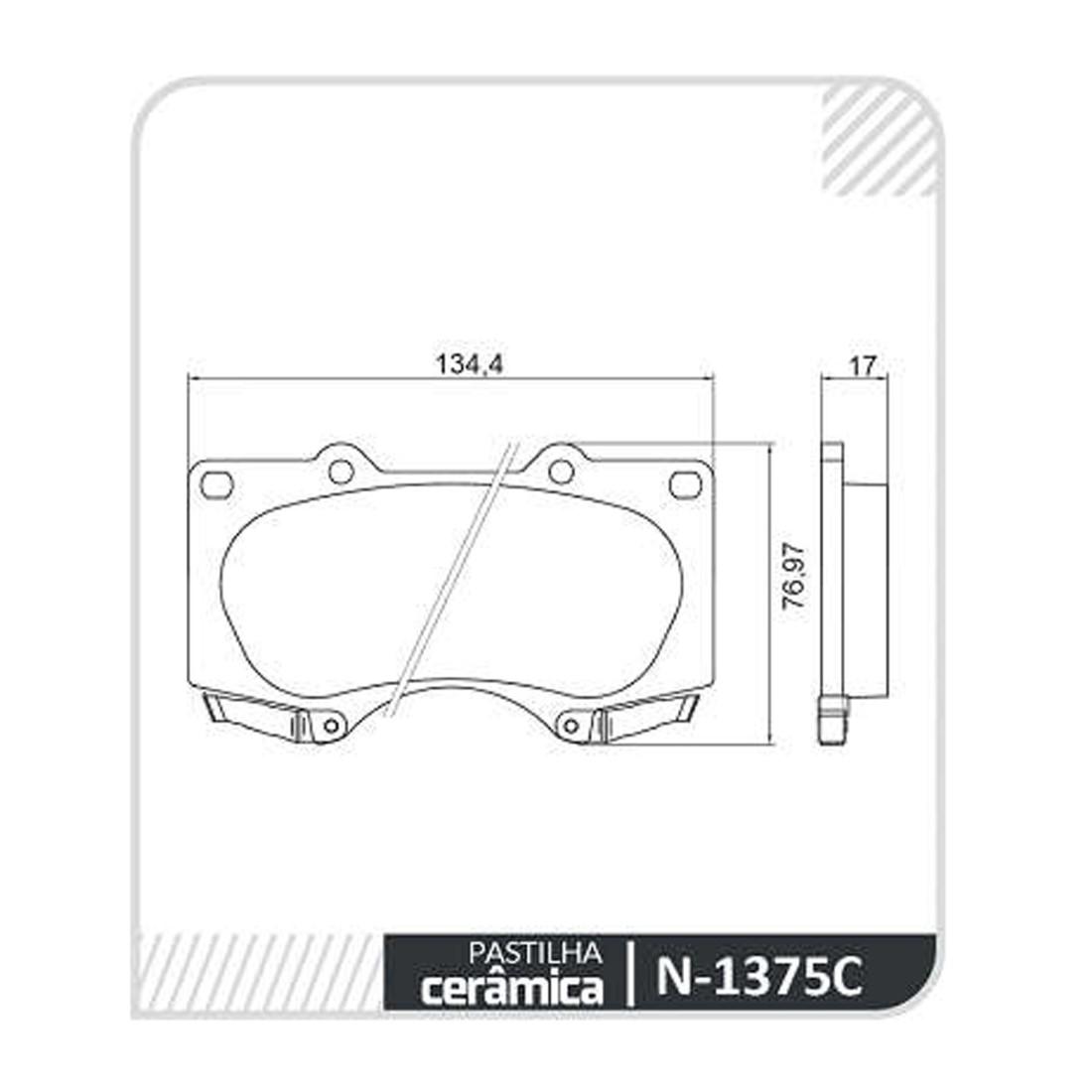 Pastilha Freio D Lexus Gx470 Mitsubishi Pajero Toyota Hilux Cobreq N1375C