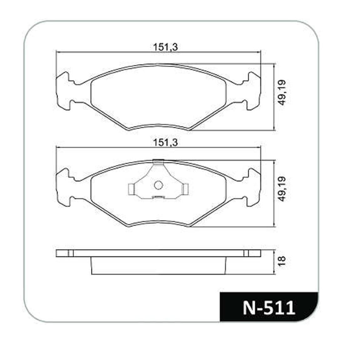 Pastilha Freio D Fiat Uno Fiorino Tipo Cobreq N511