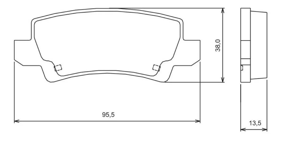 Pastilha De Freio Traseira Toyota Corolla 02/ Jurid Hq2177