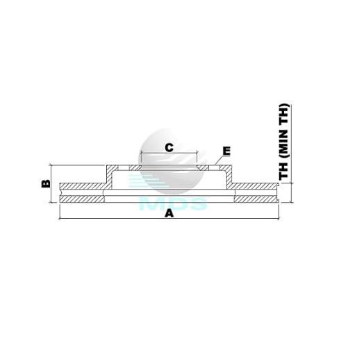 Disco De Freio Grand Vitara Mds D192E