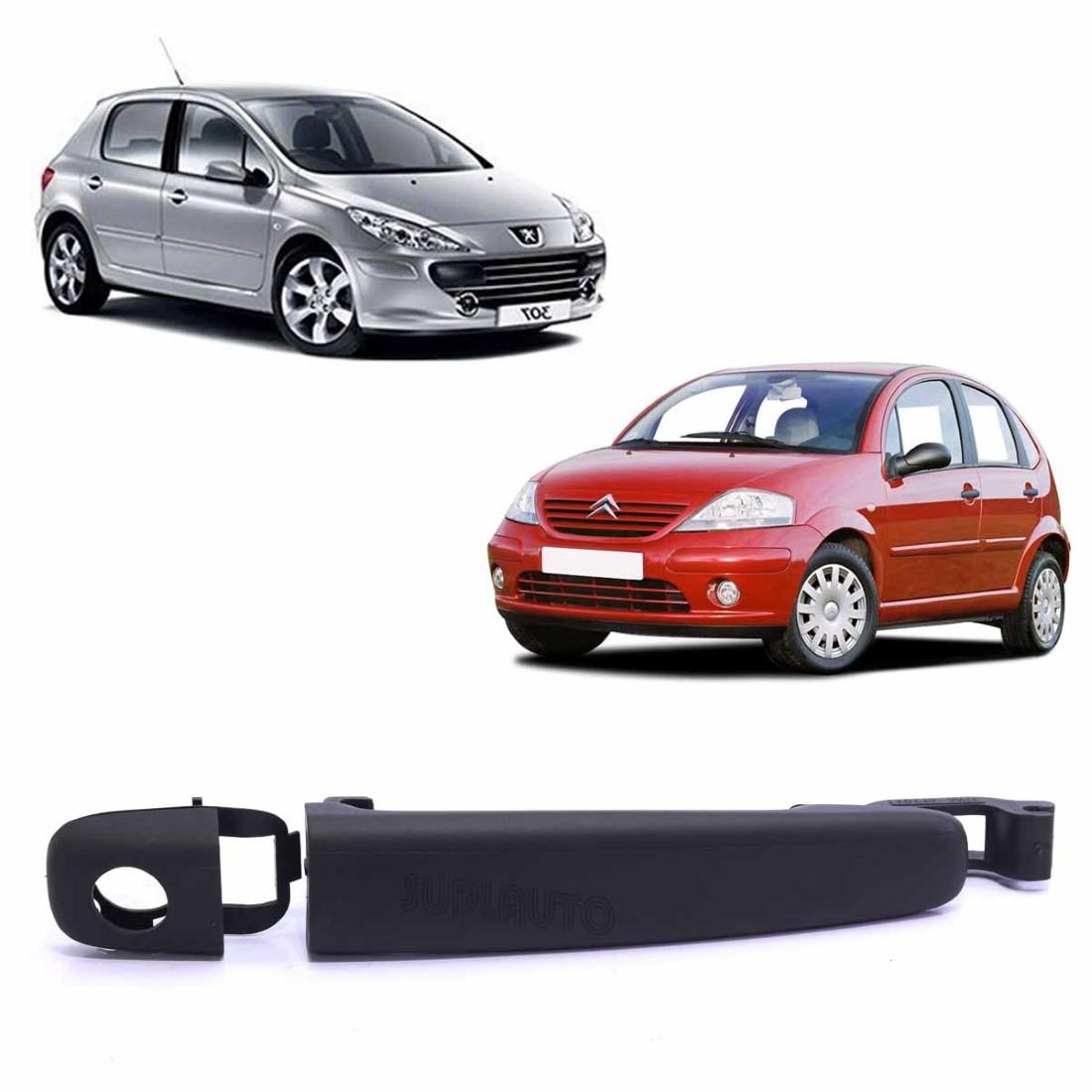 Macaneta Externa Esq Com Furo C3 Peug 307 2002/ Psa 9101W3