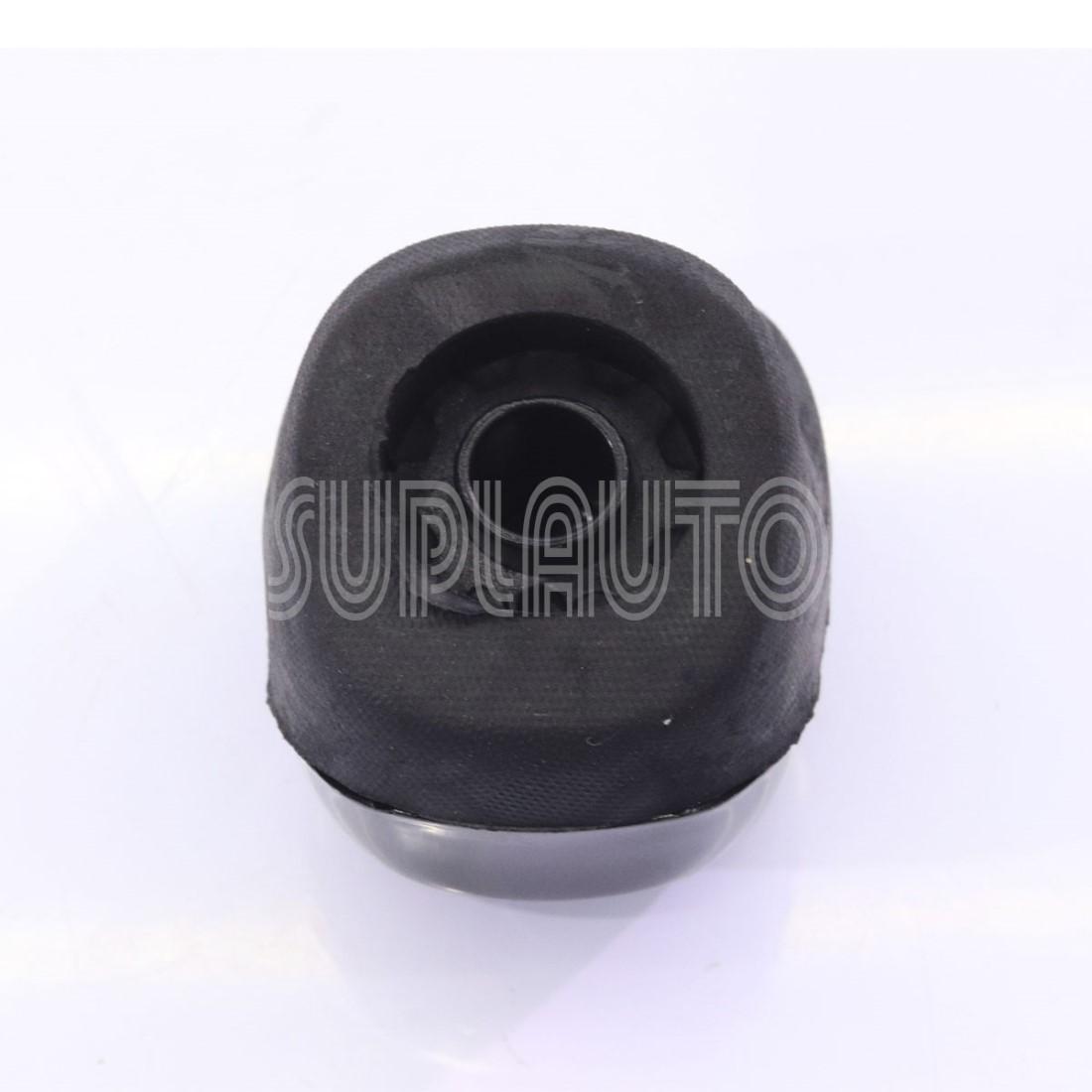 Bola Cambio Preta Aro Cromado Uno Sporting Autoplast Ap1156