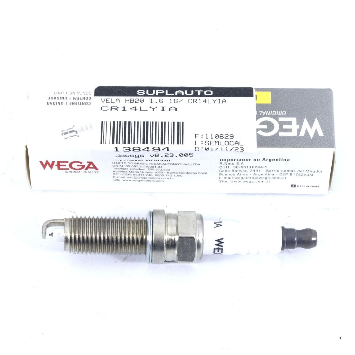 Vela Ignicao Creta 17/ Hb20 16/ Wega Cr14Lyia