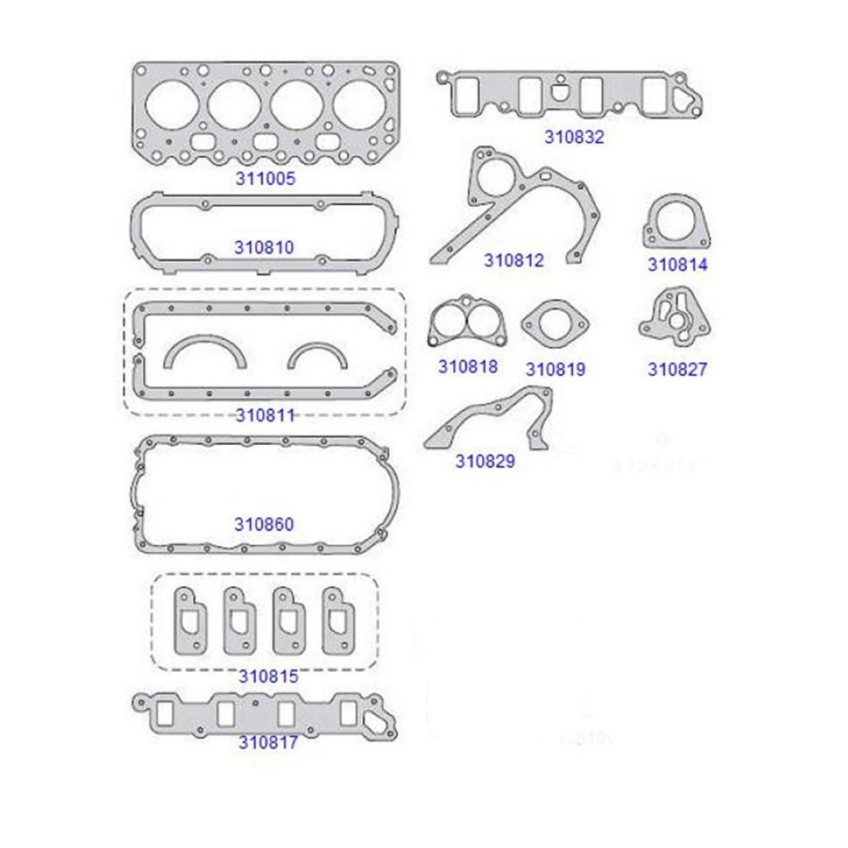 Junta Do Motor Fiesta Ka 1.0 Endura Taranto 311000