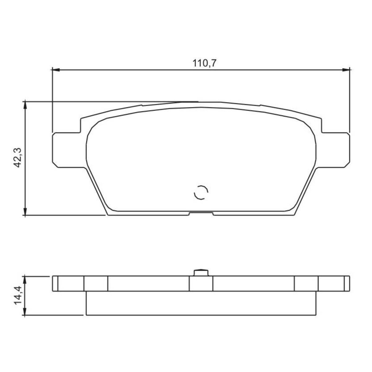 Pastilha De Freio Traseira Ford Fusion 2006/ Jurid Hq2213
