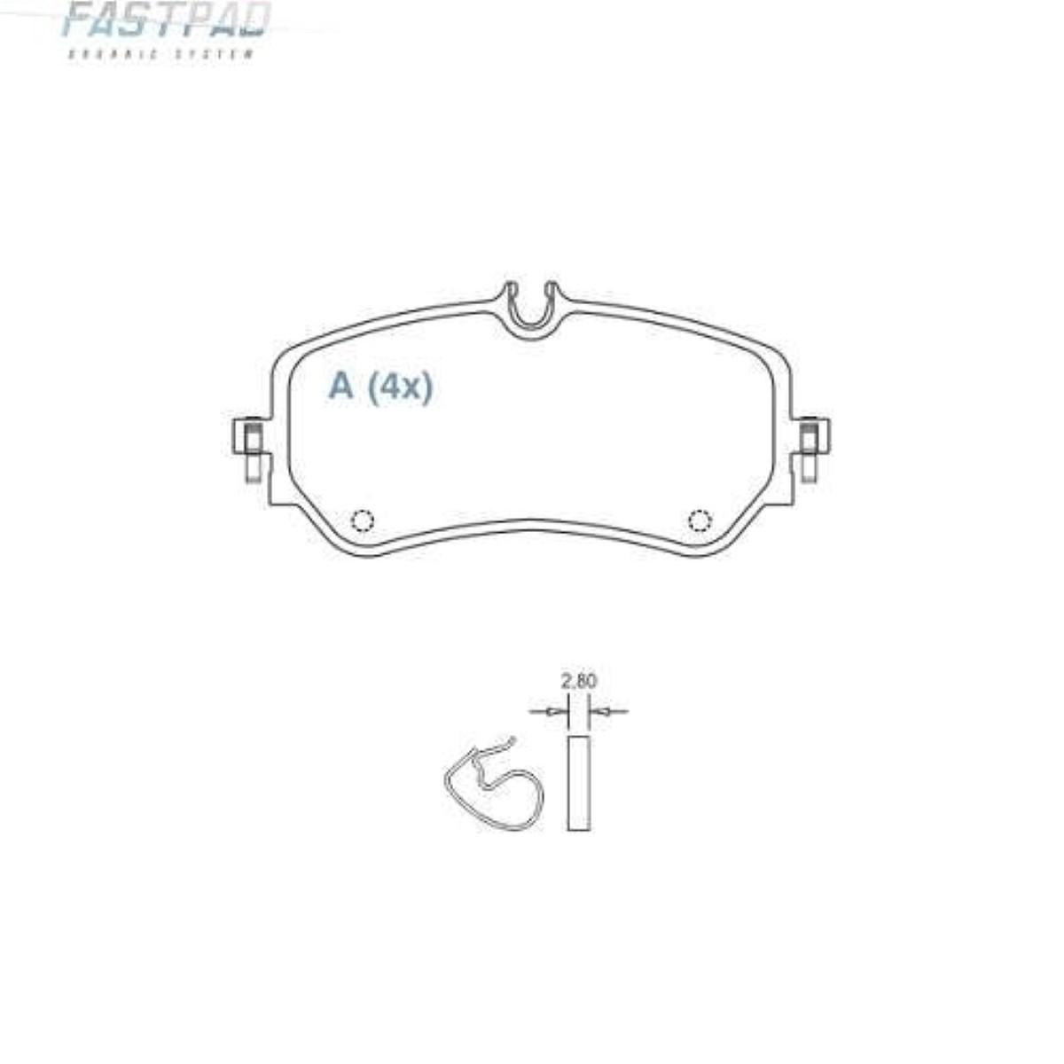 Pastilha De Freio Traseira Amarok Ceramica Fastpad Willtec Fp992