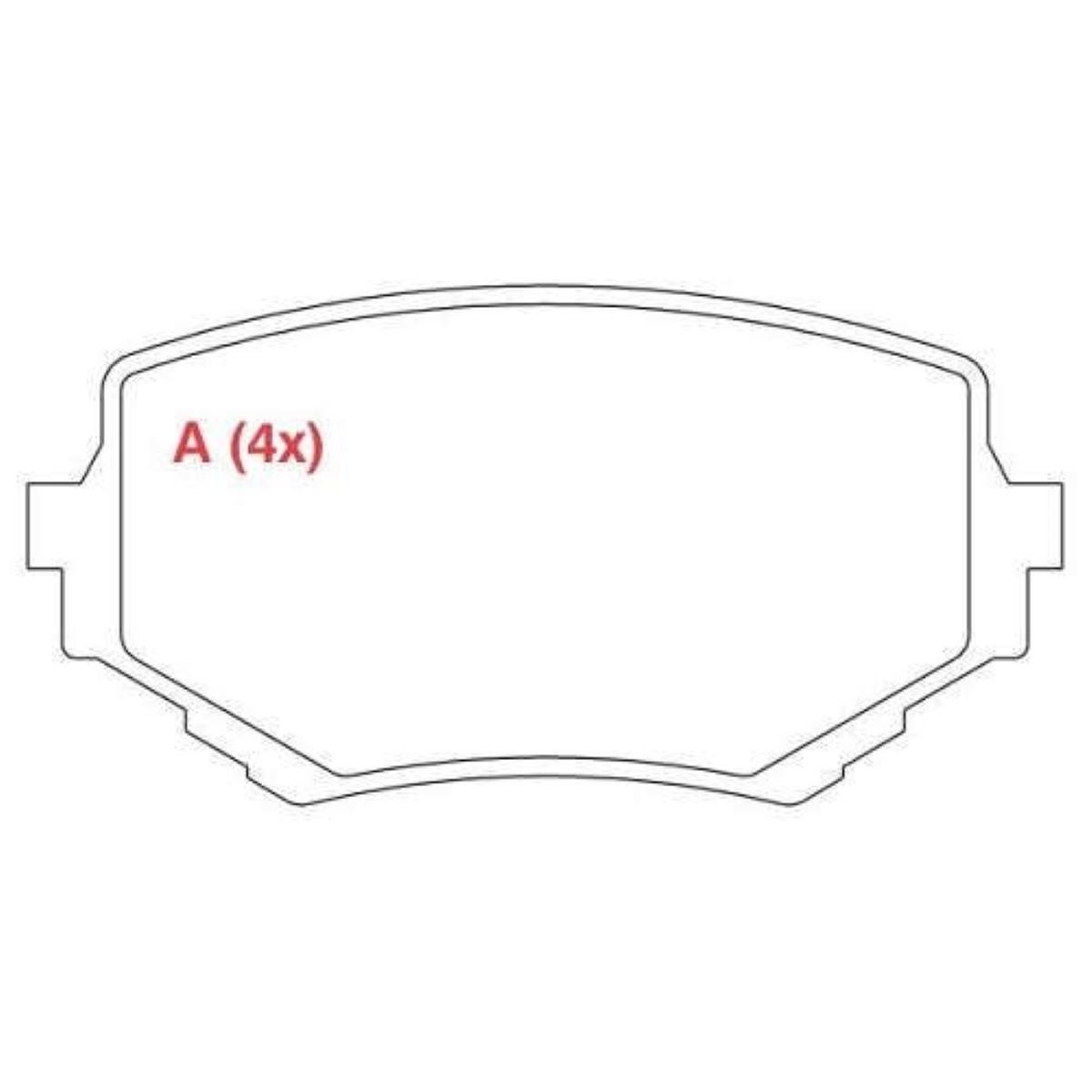Pastilha Freio Gm Tracker Suzuki Vitara Sidekick 2.0 1.6 Willtec Pw432