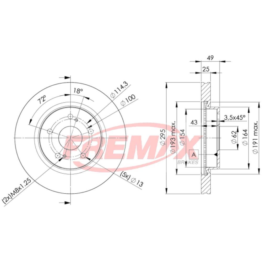 Disco Freio Dianteiro Suzuki Grand Vitara 2009 Fremax Bd4803
