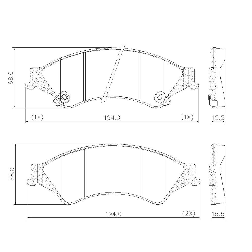 Pastilha De Freio Dianteira Ranger T4 2012/ Pd1434 Fras-Le