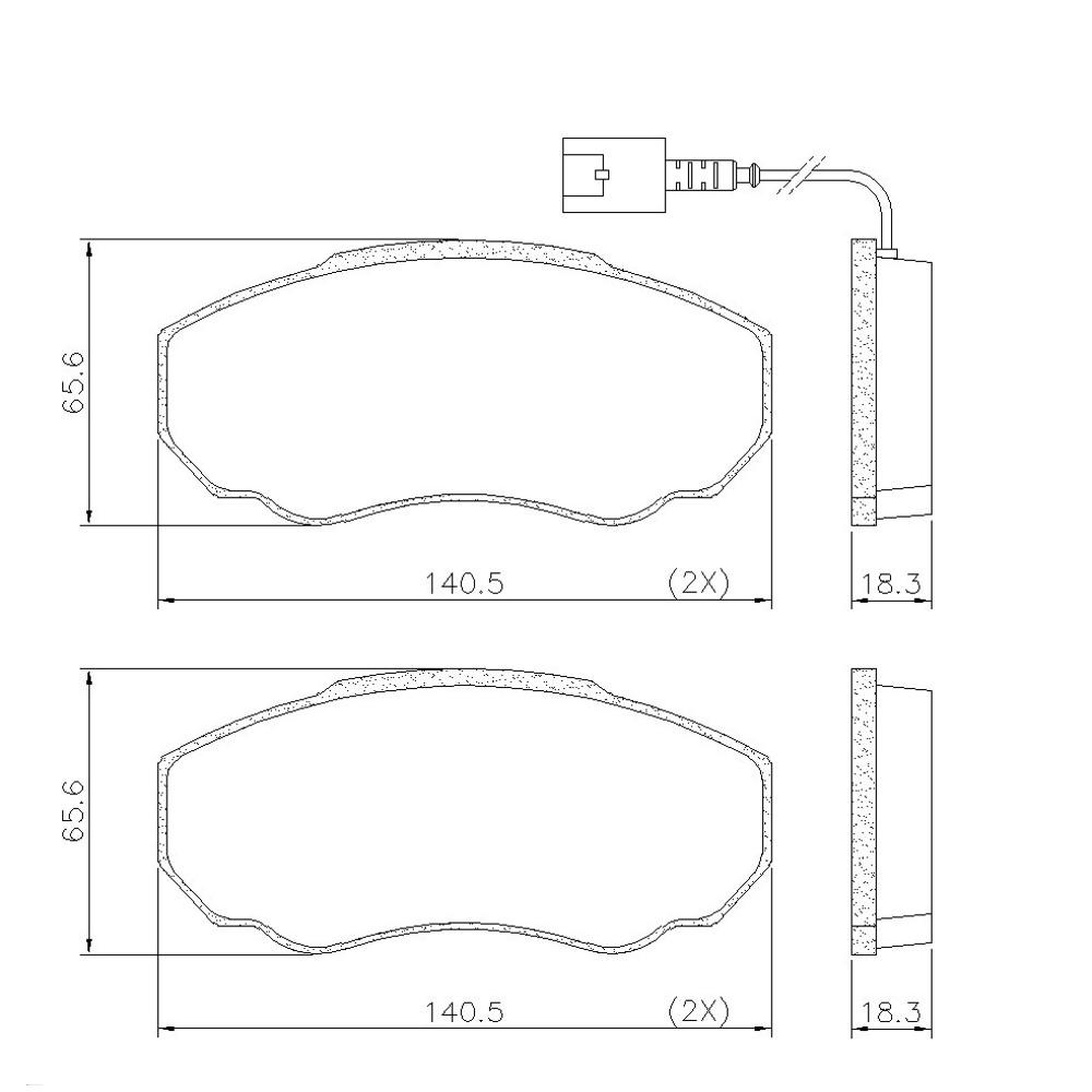 Pastilha De Freio Dianteira Ducato Boxer Fras-Le Pd498A