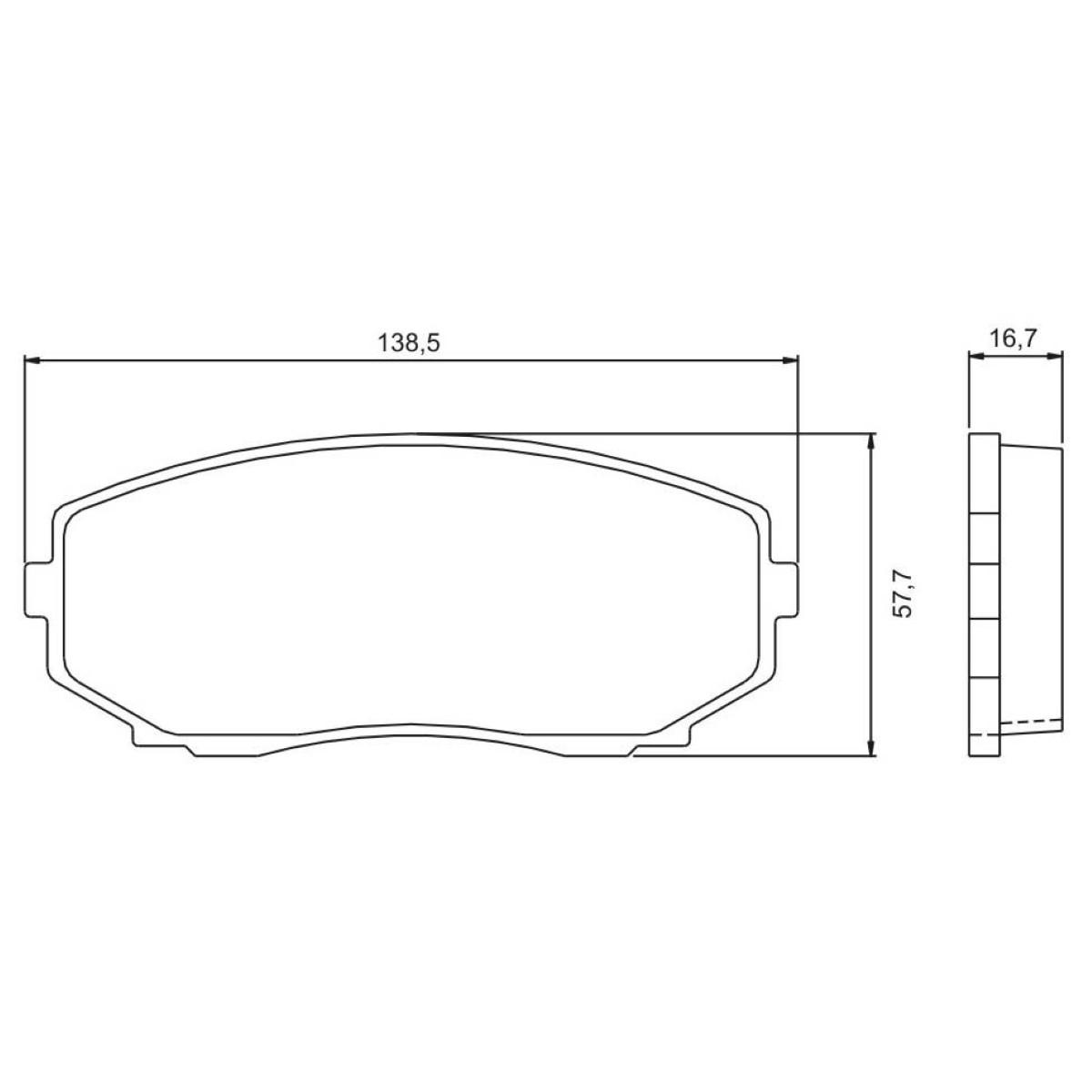 Pastilha Freio Diant Edge V6 Mazda Cx-7 Cx-9 Jurid Hq2254