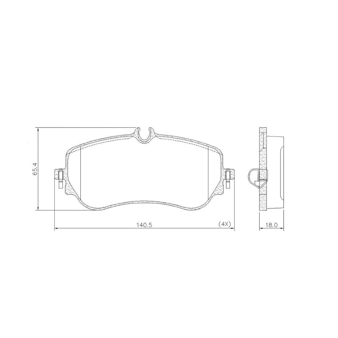 Pastilha Freio Traseira Amarok V6 3.0 24V 18/ Fras-Le Pd1550