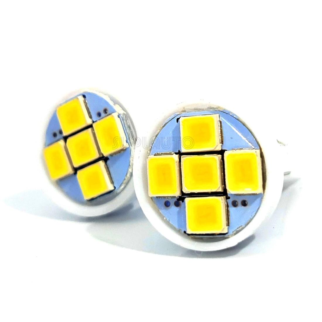 Par Lampada T10 5 Leds Branca Pingo Luz 6000K Vx 935103