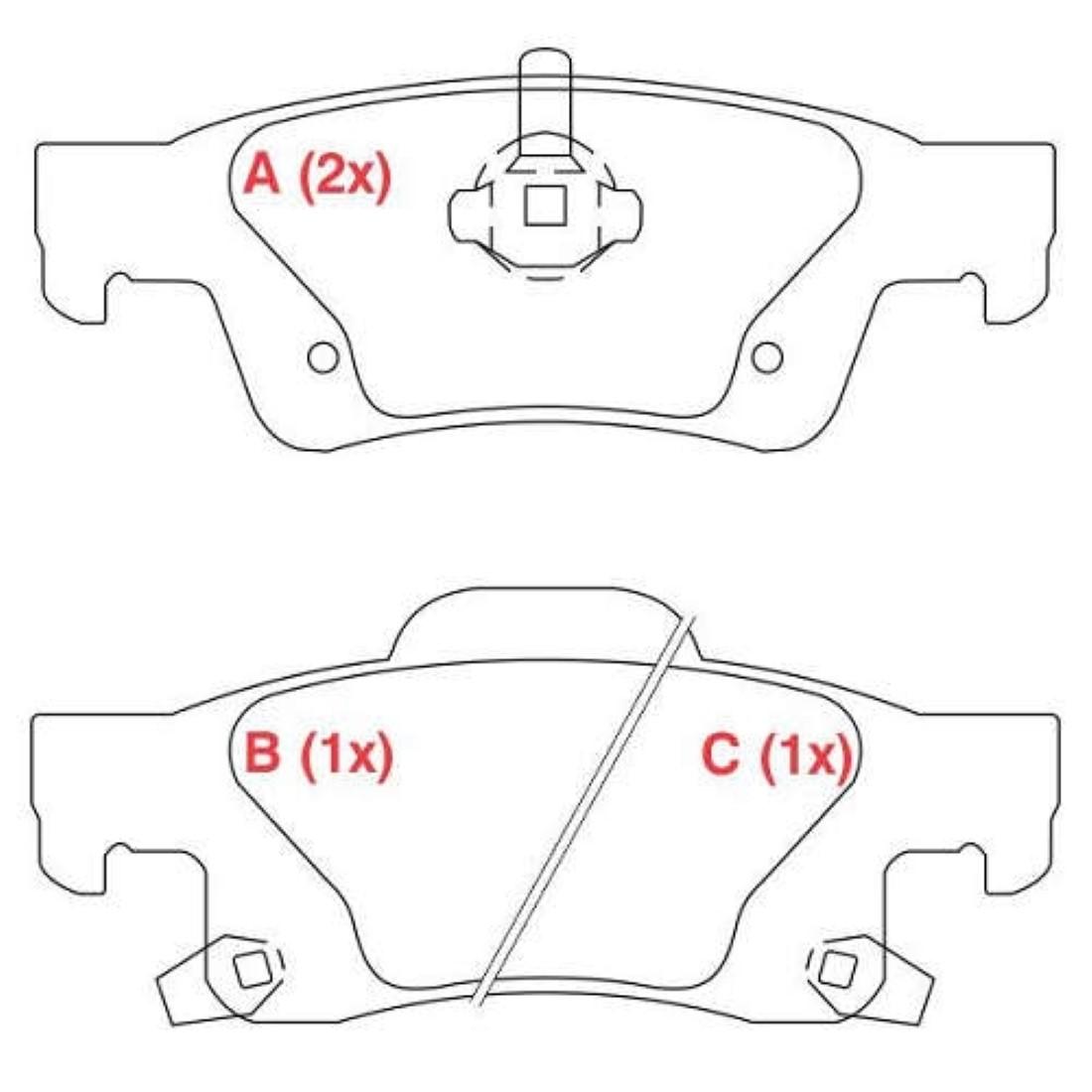 Pastilha Freio Tras Ceram Grand Cherokee 2013/ Willtec Fp214