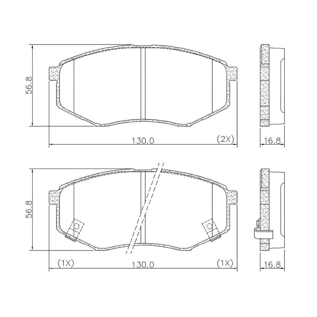 Pastilha Freio D Tucson Sportage 2010/ Fras-Le Pd1462-Cmaxx