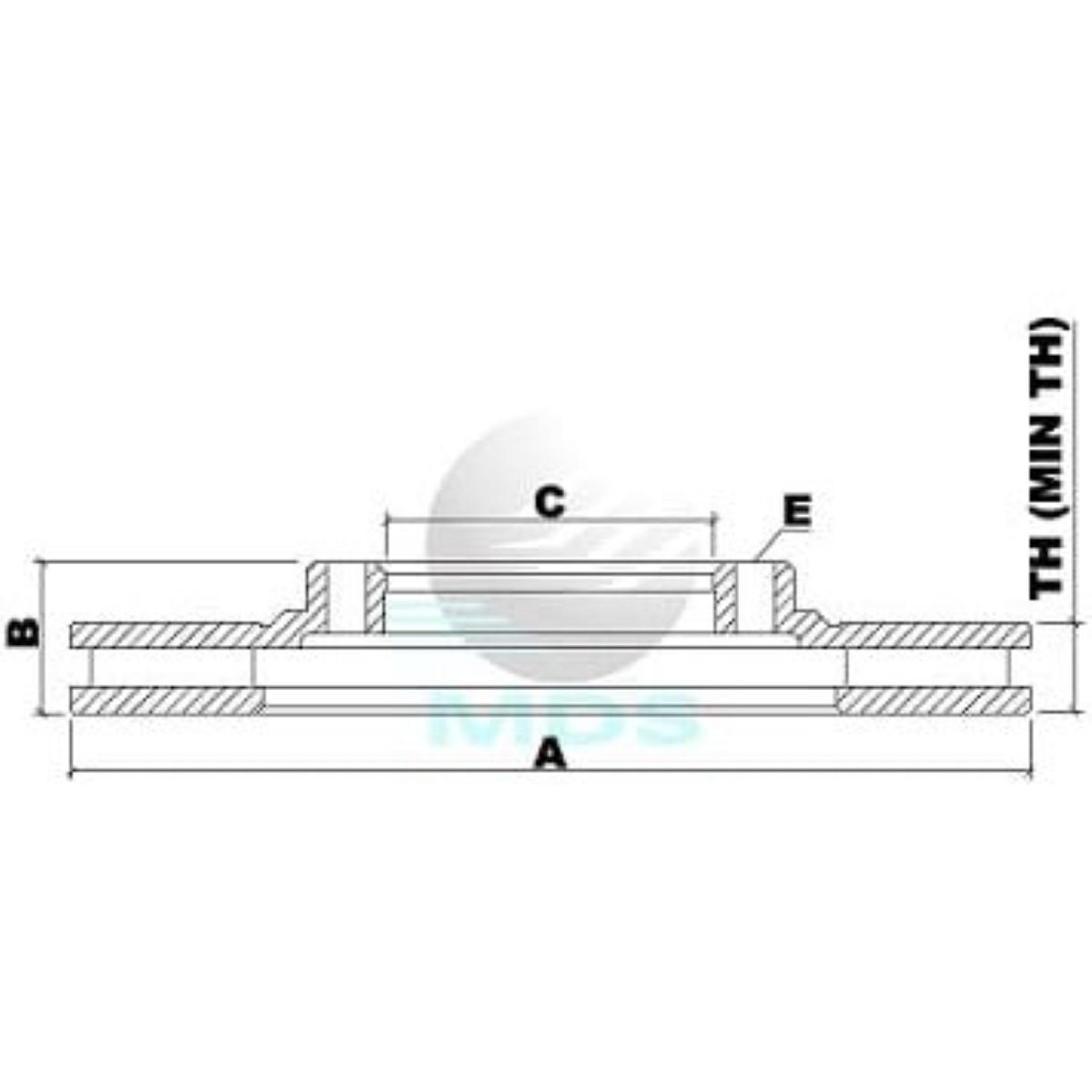 Disco De Freio S10 Trailblazer Dmax Mds D18F