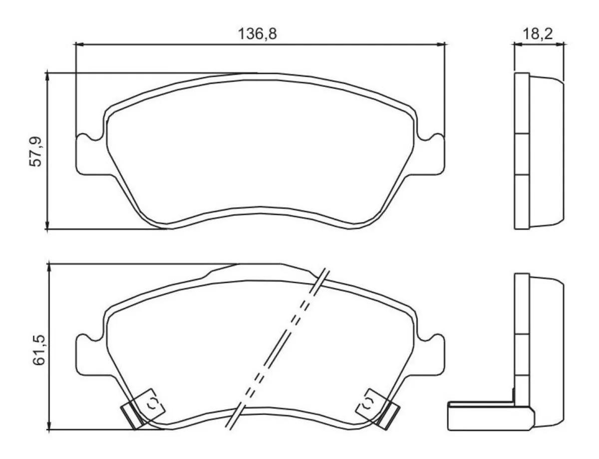 Pastilha De Freio Diant Corolla New Xei Xli Jurid Hq2229A