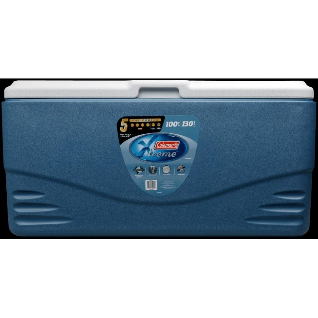 Caixa Termica Coleman Xtremee 100Qt Azul Branco Invicta 110162000748