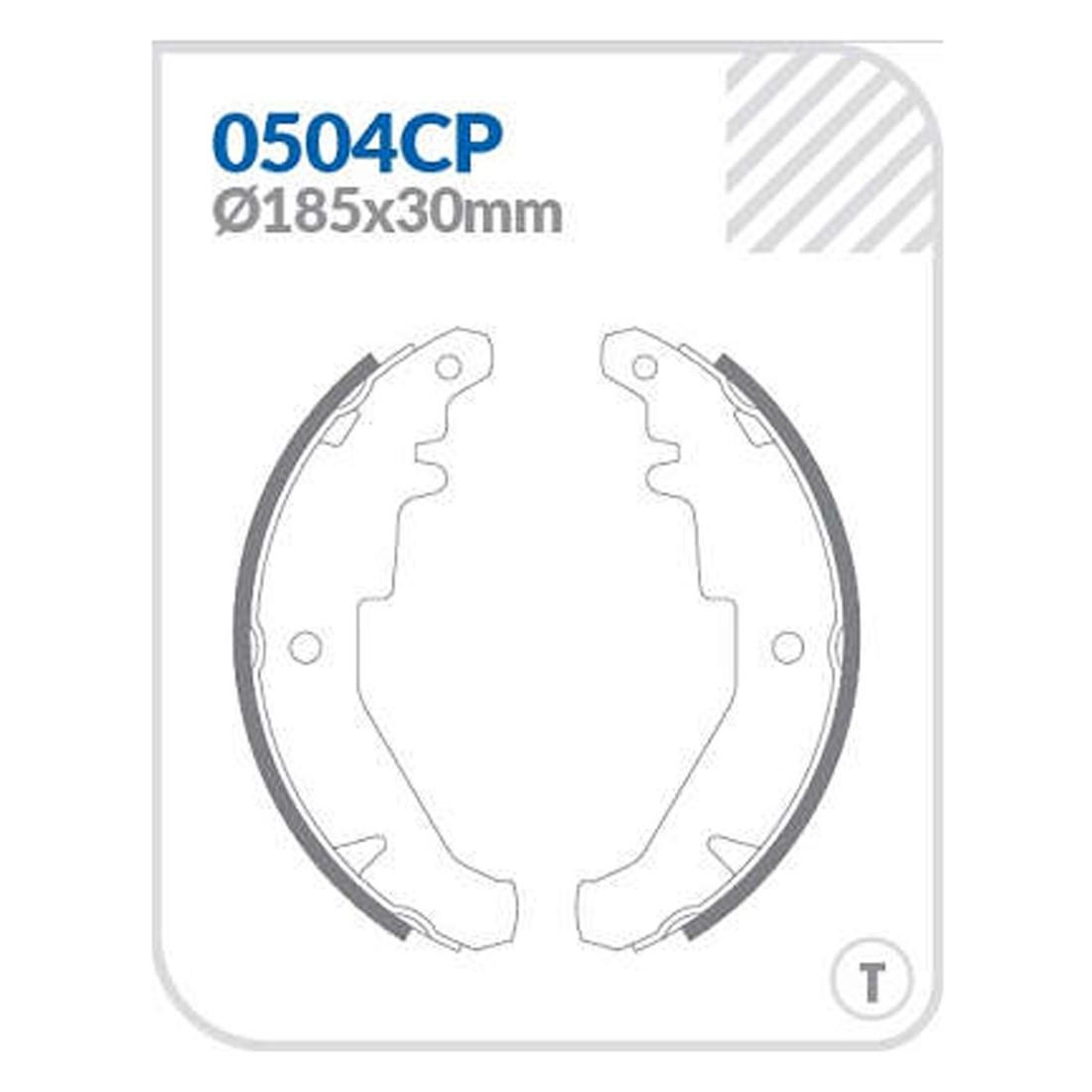 Sapata Patim Freio T Fiat Mobi Novo Palio Siena Uno Mille Cobreq 0504Cp