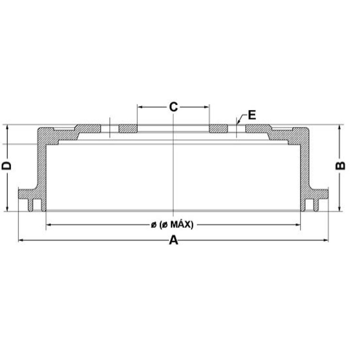 Tambor De Freio Vw Amarok 2.0 16V 2011/ Fremax Bd6383