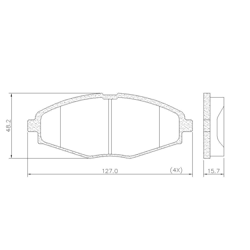 Pastilha De Freio Dianteiro Chery Qq 2011/ Daewoo Matiz 1998/ Frasle Pd598