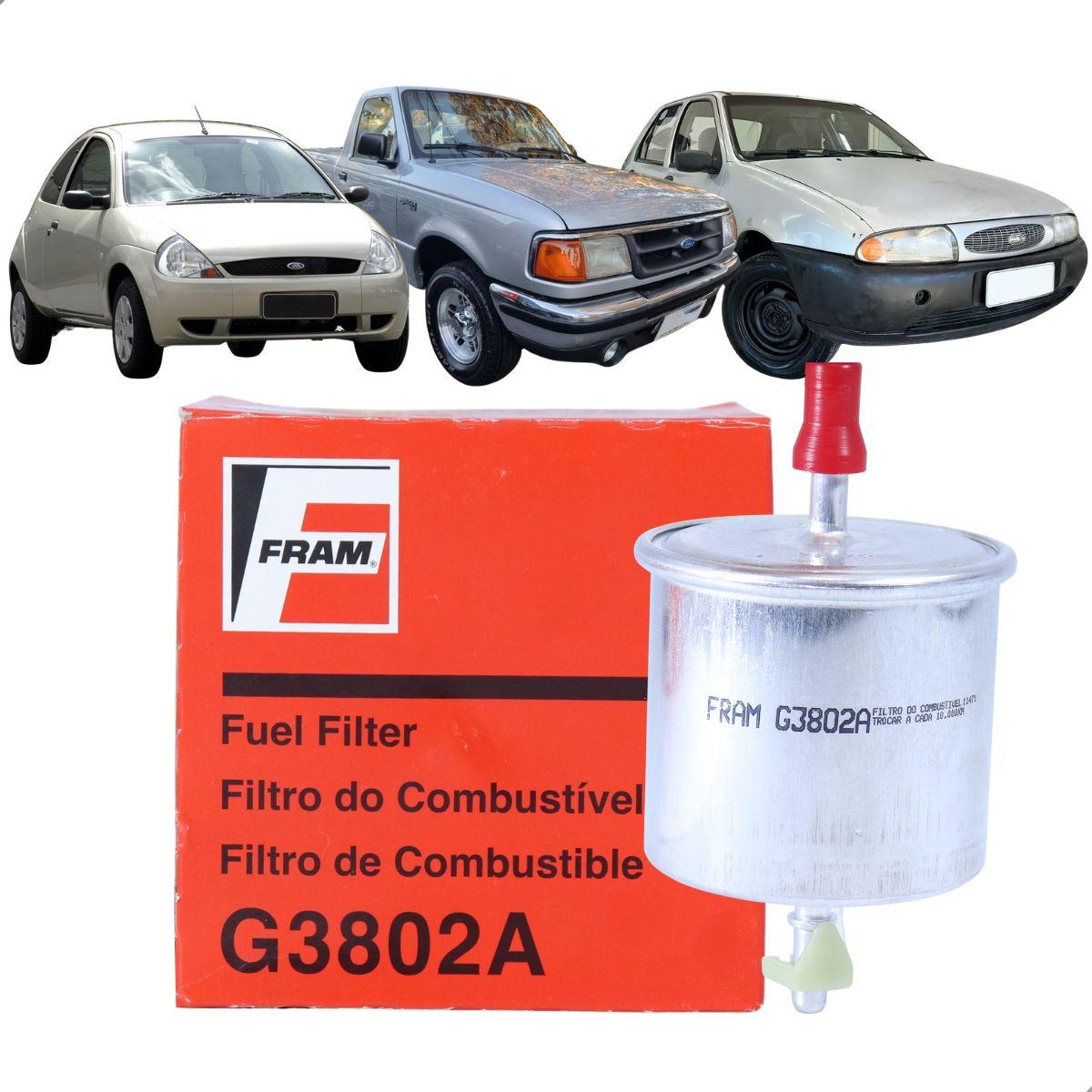 Filtro Combustivel Ford Fiesta Ka Ranger 93/07 Fram G3802A