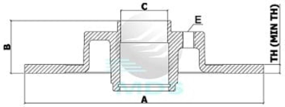 Disco De Freio Clio Megane Modus Mds D842B