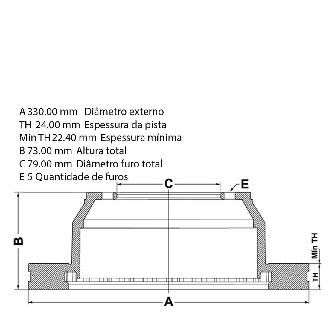 Disco Freio Dianteiro Bmw 130 325 X1 Fremax Bd4645