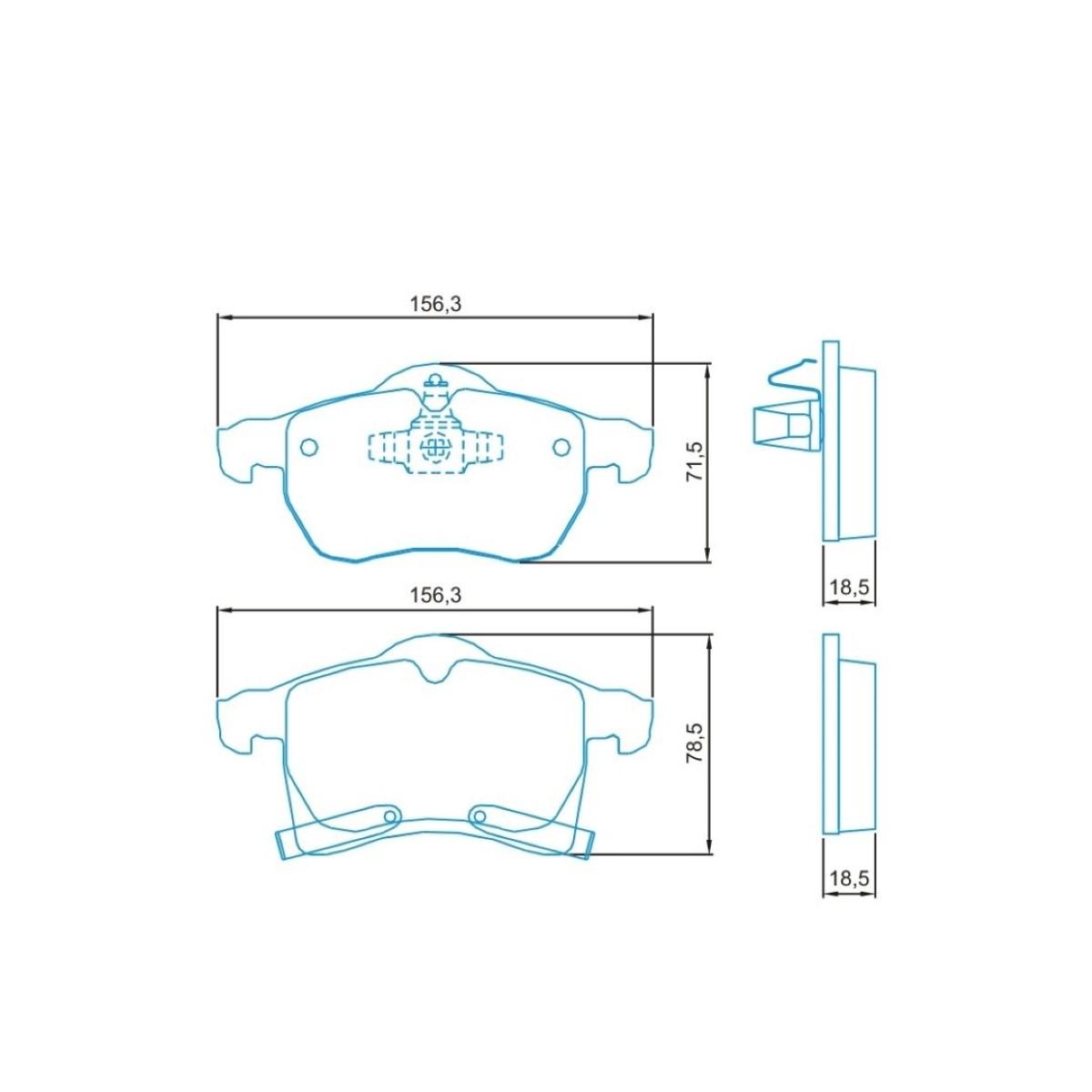 Pastilha De Freio Dianteira Astra Vectra Zafira 2010/ Jurid Hq3006Pa