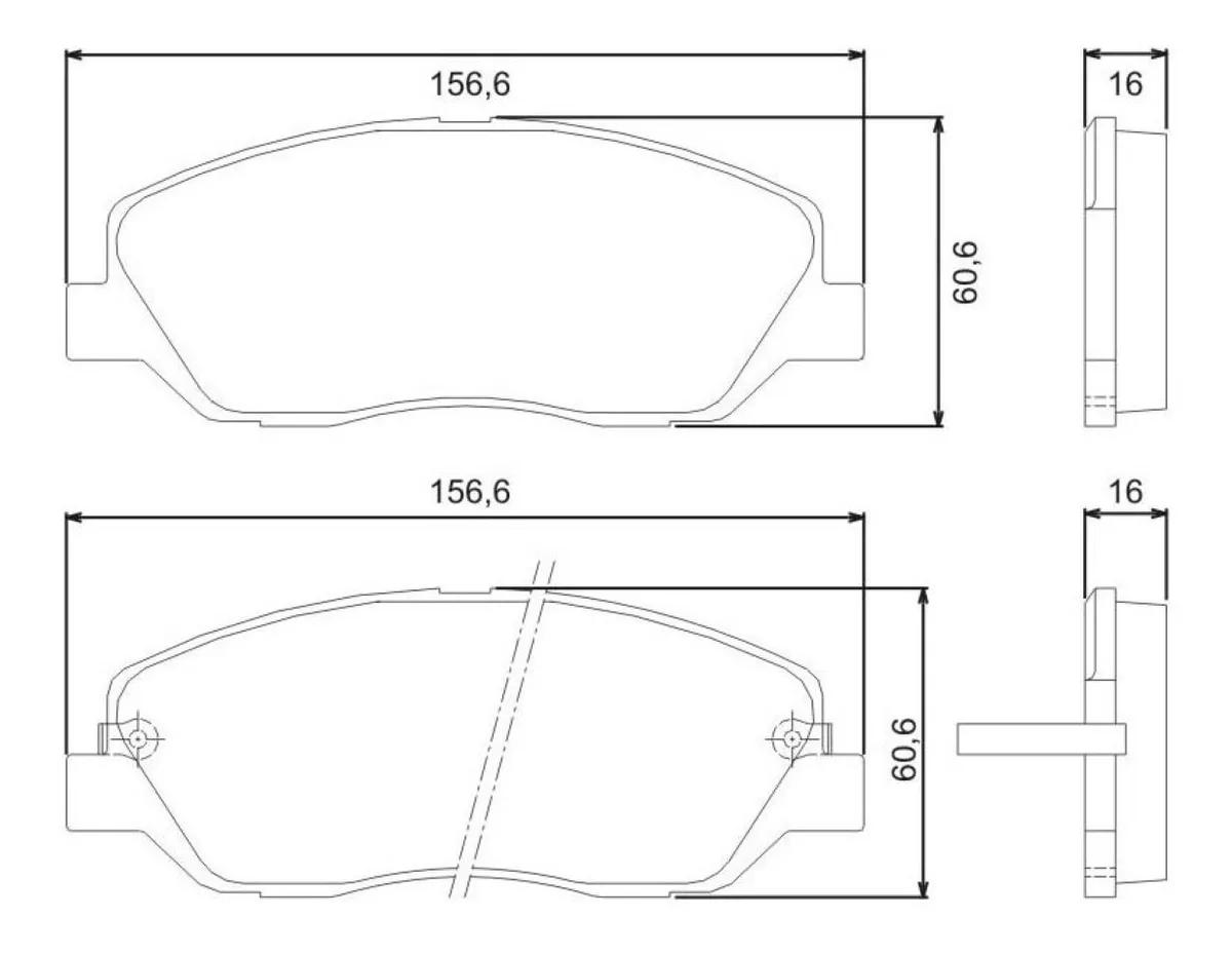 Pastilha Freio Santa Fe Genesis Sorento Jurid Hq2269A