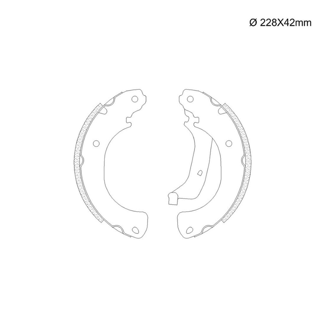 Sapata Freio Traseira Aircross C3 Picasso Fras-Le Ci430Cpa