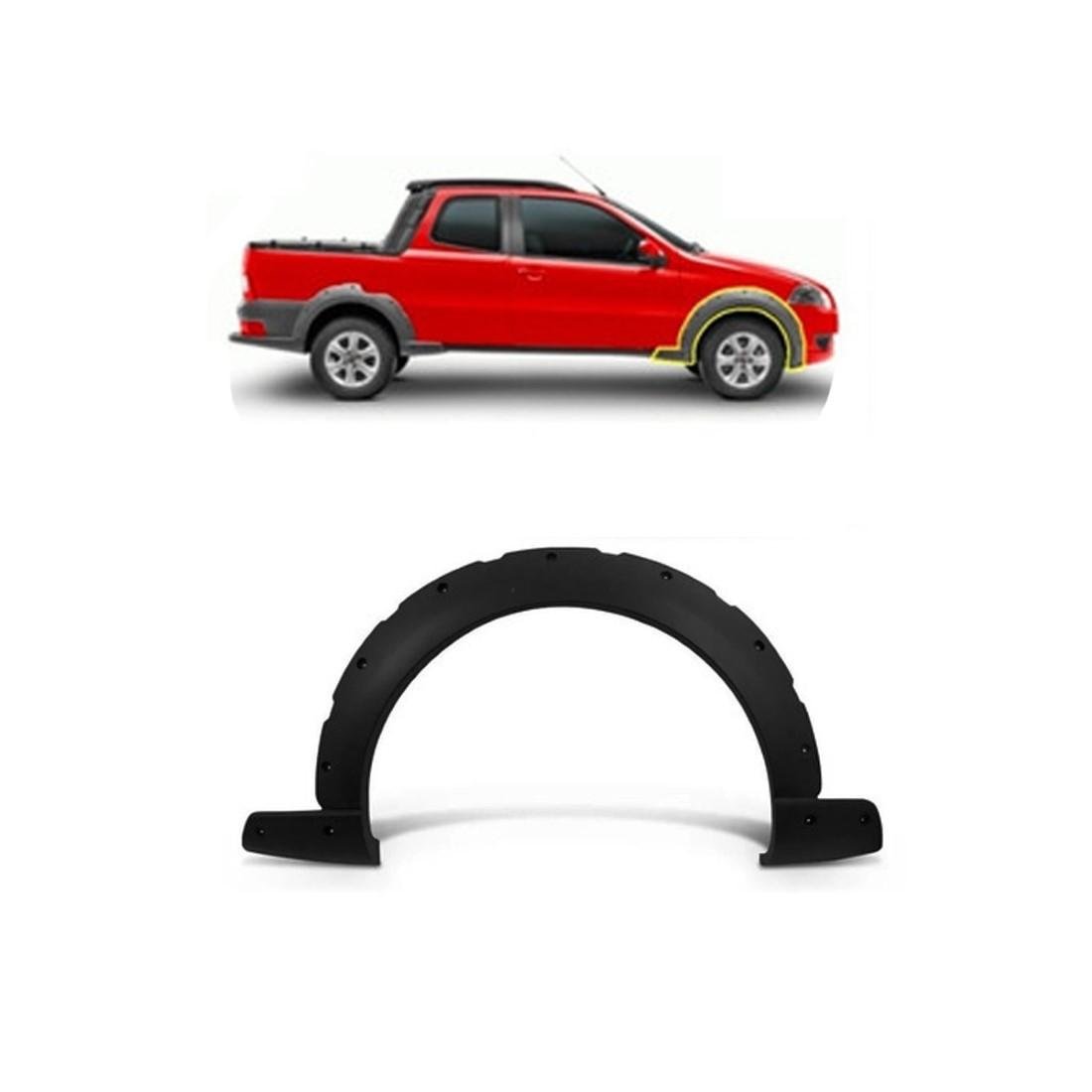 Moldura Paralama Dianteiro Direito Strada 09/ Fiat 100175613